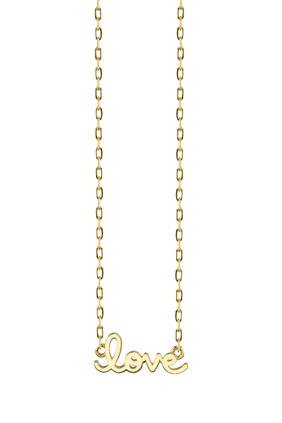 Kids Love Necklace, 14k Yellow Gold